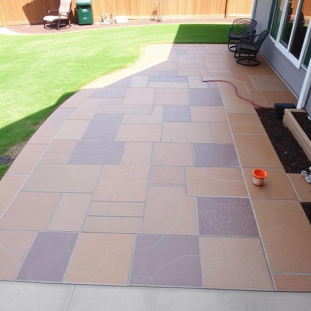 Stamped Concrete Patio — Aurora, IL