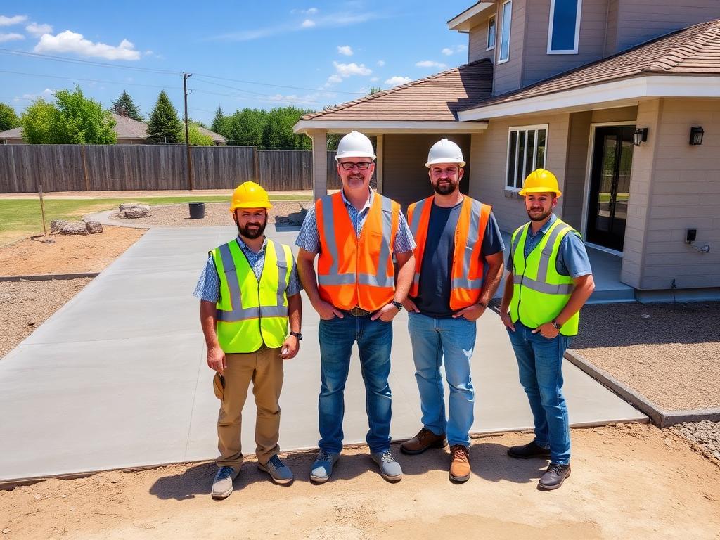 Aurora Concrete Co. crew on a job site